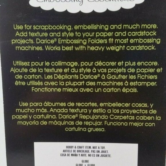 Darice Embossing Folder Flower Globe Scrapbook Paper Crafts Card Making - Picture 4 of 6